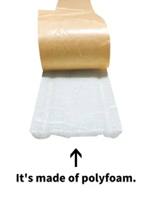 1 rollo de 110cm/43,3 pulgadas autoadhesivo 3d flor en relieve rodapié pegatina de espuma para la renovación y decoración del hogar - Negro - Ver 3