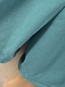 SHEIN Chàng trai trẻ 2 Miếng Thư được vá Nơ mặt trước Quần short - Nhiều màu - Xem 3