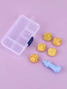 5pcs Wax Seal Stamp Head With 1pc Handle - Gold - View 2