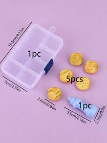 5pcs Wax Seal Stamp Head With 1pc Handle - Gold - View 4