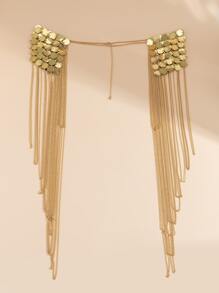 Chain Tassel Decor Body Chain - Yellow Gold - View 2