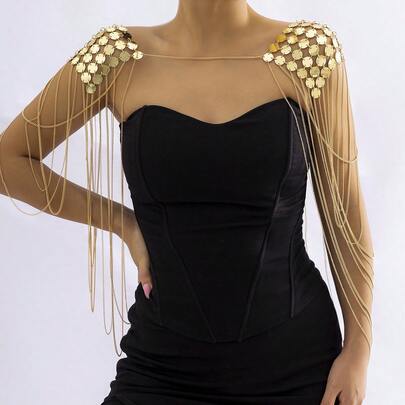 Chain Tassel Decor Body Chain