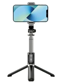 1 gậy tự sướng không dây xoay 360 độ bằng thép không gỉ 104 CM - màu đen - Xem 3