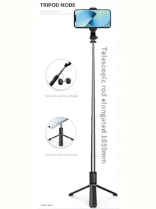 1 gậy tự sướng không dây xoay 360 độ bằng thép không gỉ 104 CM - màu đen - Xem 6