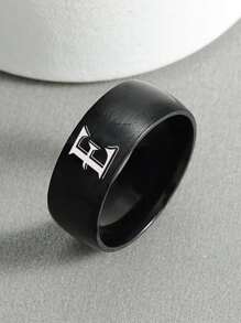 Vòng họa tiết chữ cái nam - màu đen - Xem 1