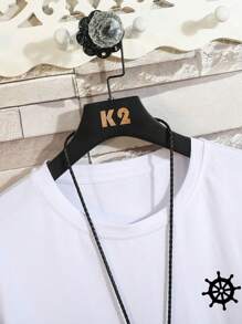 Manfinity Homme Men Graphic Print Tee - White - View 7