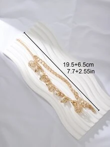 Pulsera con accesorio de corazón - Dorado - Ver 3