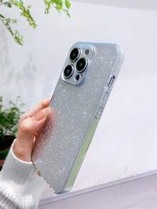 1 Ốp điện thoại kim tuyến thạch màu hồng chất lượng cao, vỏ mềm TPU chống rơi, chống mồ hôi, chống vân tay, chống mài mòn, không phai màu - Bạc - Xem 7