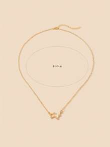 星座象徵吊墜項鍊 - 金黃色 - 查看 3