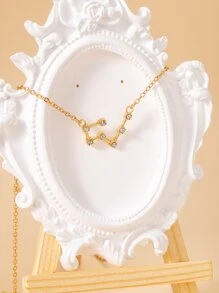 星座象徵吊墜項鍊 - 金黃色 - 查看 6