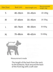 1 pieza Chaleco salvavidas para mascotas con estampado de letra para perro para natación y canotaje - Naranja Quemada - Ver 6