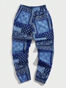 GENTILAND Quần Nam Dây kéo Túi Paisley Họa tiết khăn Boho - Nhiều màu - Xem 2