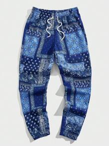GENTILAND Quần Nam Dây kéo Túi Paisley Họa tiết khăn Boho - Nhiều màu - Xem 3