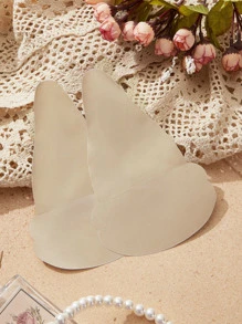 Talla grande 1 par Cubierta de pezón unicolor - Albaricoque - Ver 1