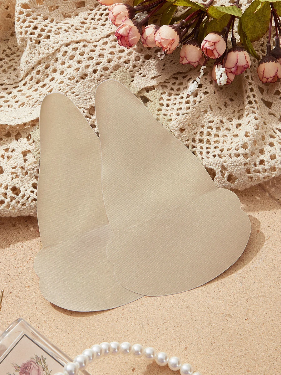 Talla grande 1 par Cubierta de pezón unicolor - Albaricoque - Ver 1