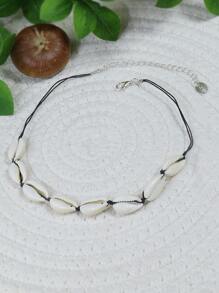 TopHanqi Vòng cổ trang trí vỏ sò - trắng - Xem 8