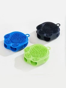 1 pieza Cepillo de baño de color al azar de mascota para perro con gato para ducha - Multicolor - Ver 2