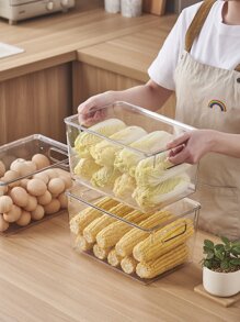 1入組寵物食物儲存器極簡透明多功能食物儲藏盒適用於冰箱 - 無色 - 查看 8