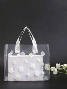2pcs Daisy Print Gift Bag - Multicolor - View 1