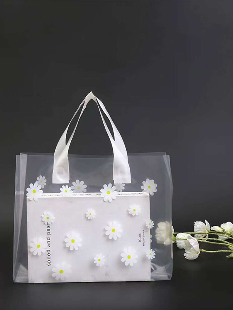 2pcs Daisy Print Gift Bag - Multicolor - View 1