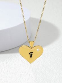 Vòng cổ trang trí trái tim - Vàng - Xem 4