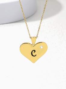Vòng cổ trang trí trái tim - Vàng - Xem 6