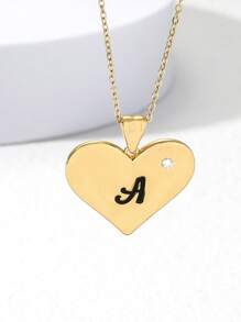 Vòng cổ trang trí trái tim - Vàng - Xem 7