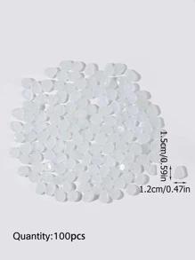 100 piezas Adorno brillante en oscuro piedra jardín - Multicolor - Ver 5