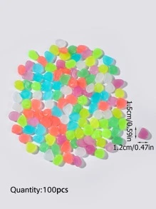 100 cái Phát Sáng Trong Trang Trí Sân Vườn Thiết Kế Đá Bóng Tối - Nhiều màu - Xem 5