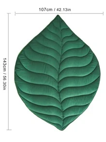 Leaf Shaped Blanket - Dark Green - View 5