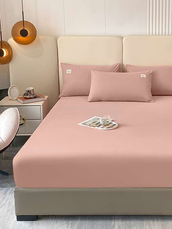 Plain Fitted Sheet SHEIN UK