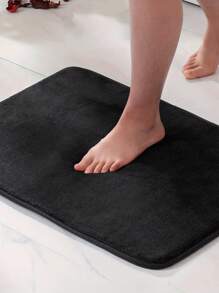 1pc Simple Soft Memory Foam Water Absorption Anti-Slip Bath Mat Or Toilet Mat Carpet Bathroom Kitchen Decor