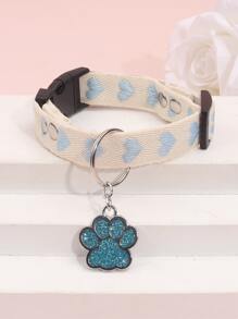 Delicate Heart-Shaped Pendant Pet Necklace, With Cat & Dog Accessories, Suitable For Small Cats And Dogs To Wear At Home And Outdoors All Year Round - Multicolor - View 4