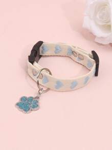 Delicate Heart-Shaped Pendant Pet Necklace, With Cat & Dog Accessories, Suitable For Small Cats And Dogs To Wear At Home And Outdoors All Year Round - Multicolor - View 5