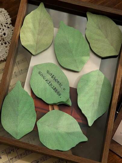 1pc Leaf Shaped Sticky Note Back To School