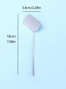Gương Nối Mi Di Động, 1 Gương Trang Điểm/Gương Mỹ Phẩm Cầm Tay Bằng Thép Không Gỉ, Gương Nối Mi, Dụng Cụ Trang Điểm Lông Mi, Phụ Kiện Nối Mi Cho Dụng Cụ Nối Mi, Gương Du Lịch Cho Phụ Nữ & Con Gái, Quà Tặng Cho Phụ Nữ Mẹ Vợ Em Gái Bạn Gái Tuổi Teen - Bạc - Xem 2