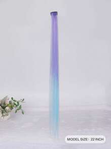 Clip In Long Straight Synthetic Hair Extension - Ombre - View 2