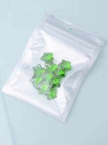 10 cái/bộ Mặt Dây Chuyền Tự Làm Ngôi Sao - màu xanh lá - Xem 4