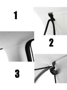 1pc Sun Shade Car Front & Rear Seat Partition Privacy Curtain, Car Sun Shade - Black - View 4