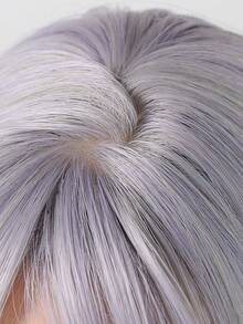 黑色短款鲍勃假发，带刘海，14 英寸黑色直发，女士日常服装假发，合成耐热假发 - 彩色 - 查看 8