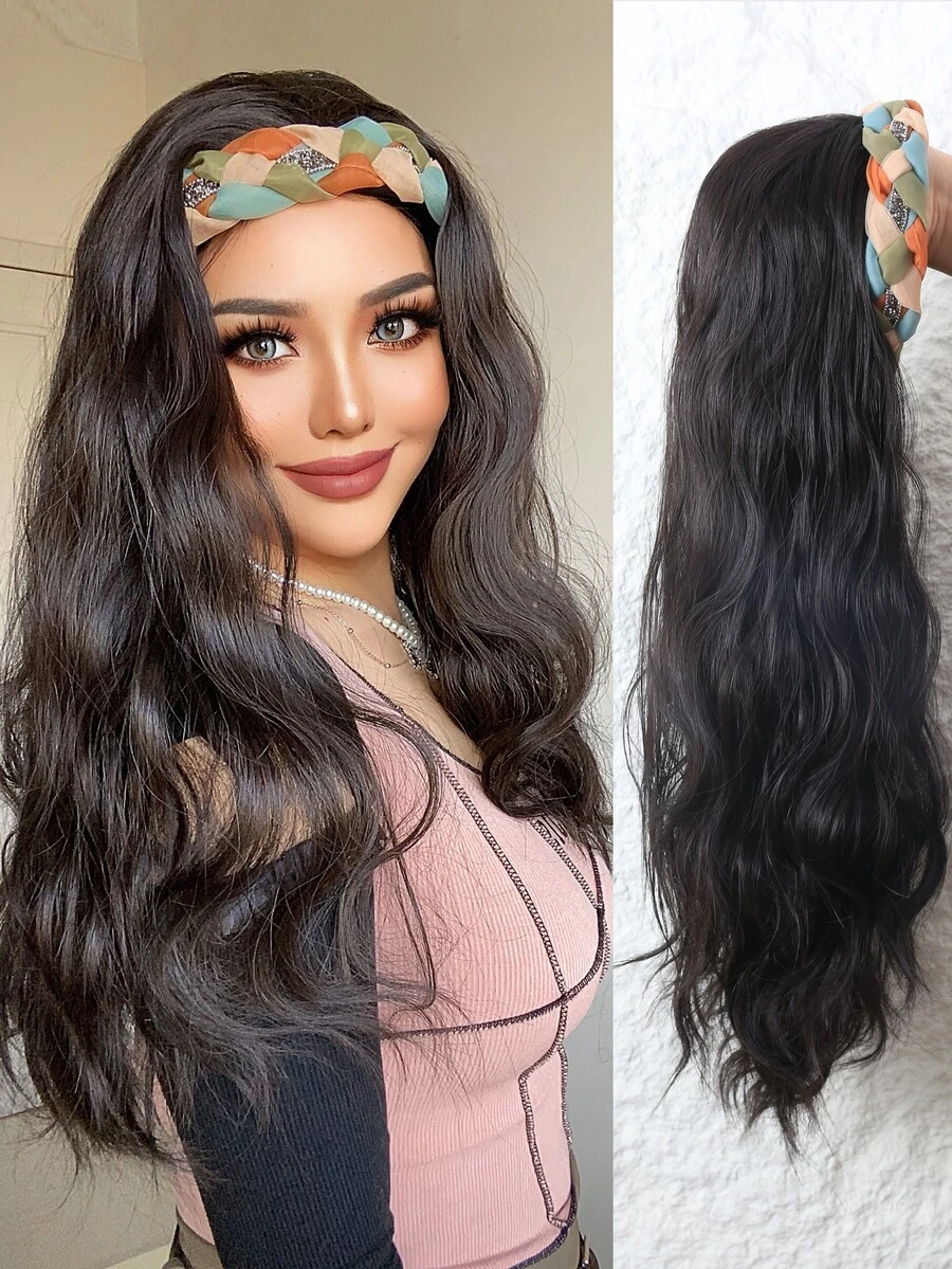 Long Curly Synthetic Hair Extension With Headband