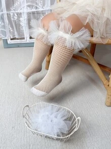 2 đôi Vớ lưới cá thời trang cho bé gái tập đi - Nhiều màu - Xem 6