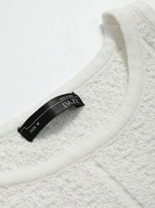 DAZY Solid Sleeveless Knit Top - White - View 8