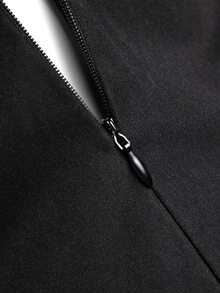 SHEIN Unity Jumpsuit De Pierna Ancha Con Hombros Descubiertos Y Volantes - Negro - Ver 8