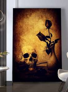 骷髏圖案無框畫 - 彩色 - 查看 1