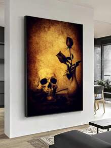 骷髏圖案無框畫 - 彩色 - 查看 2