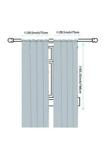 2pcs Christmas Snowman Pattern Waterproof Curtain - Multicolor - View 6