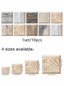 10 miếng dán sàn hoa văn bằng gỗ - Nhiều màu - Xem 2