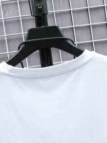 Manfinity Áo thun & Áo lót Nam Lá thư Giải trí - trắng - Xem 5