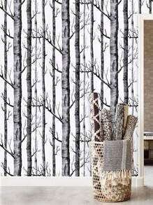 Giấy dán tường in đồ họa 1 cái - Đen và trắng - Xem 5